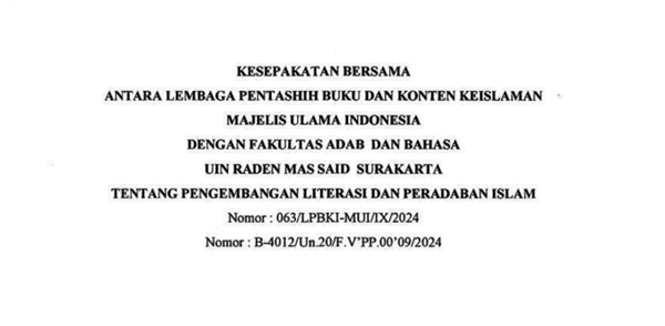 UIN Raden Mas Said dan MUI Gelar Seminar Sejarah dan Literasi Islam di Jakarta